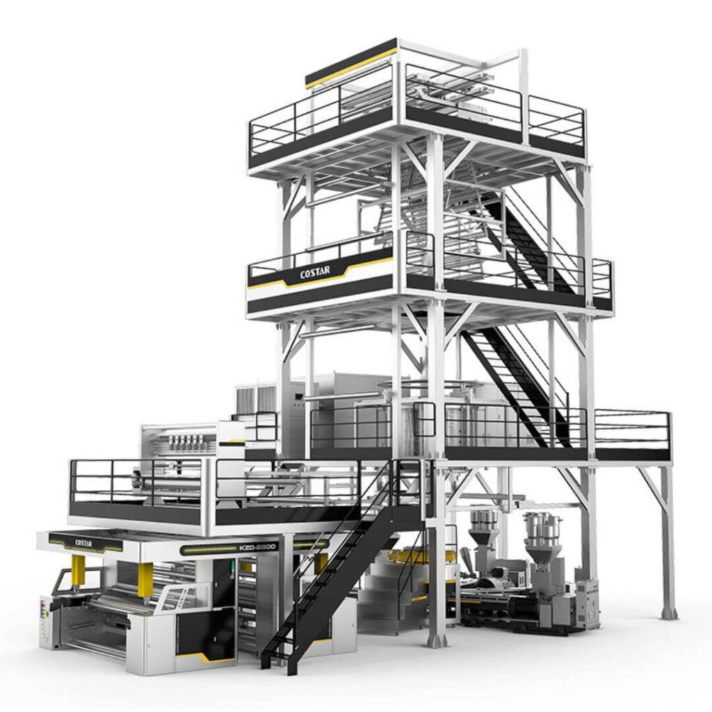 7-layer co-extrusion functional blown film machine