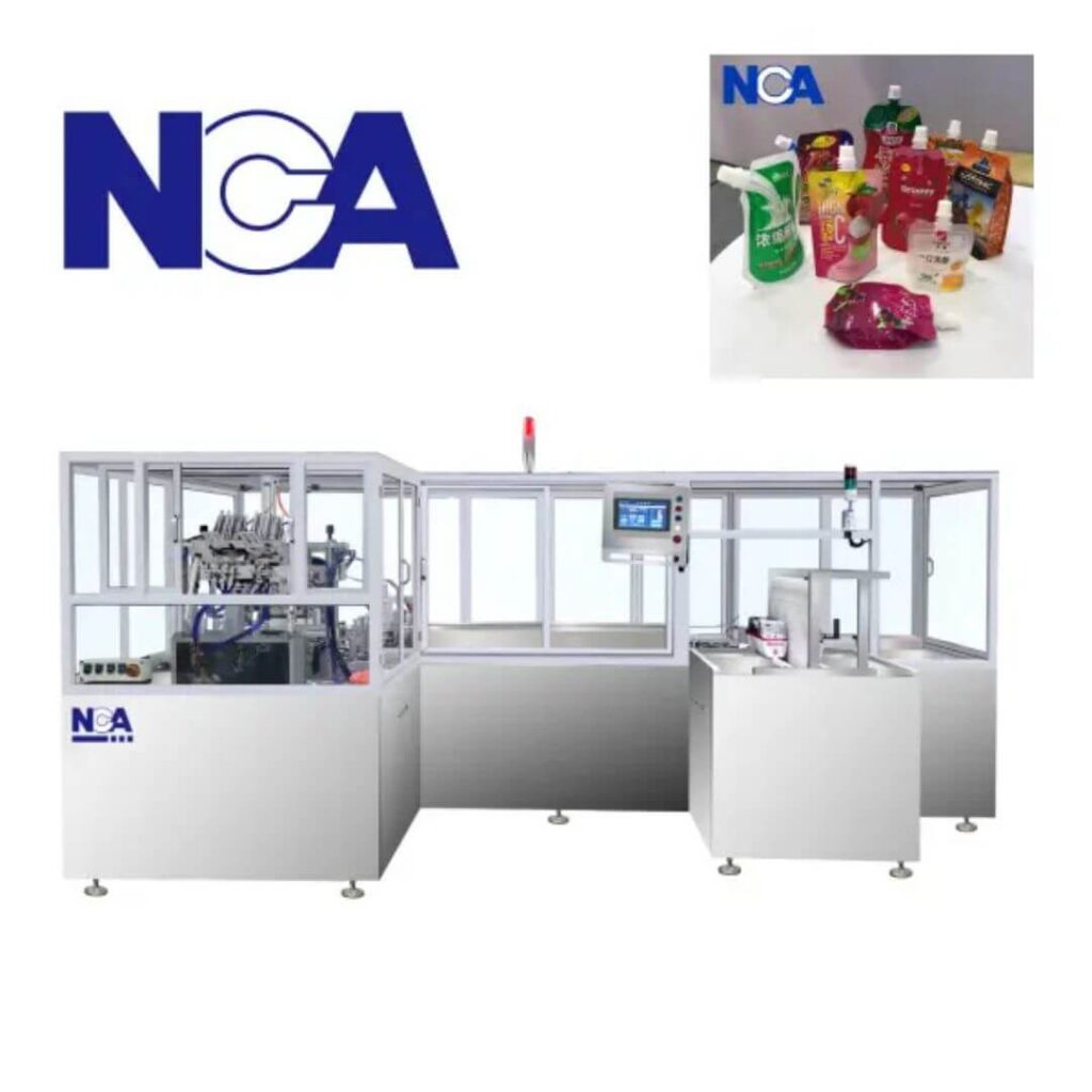 NCA1604D-90 Flexible Pouch and Spout Automatic Sealing Machine