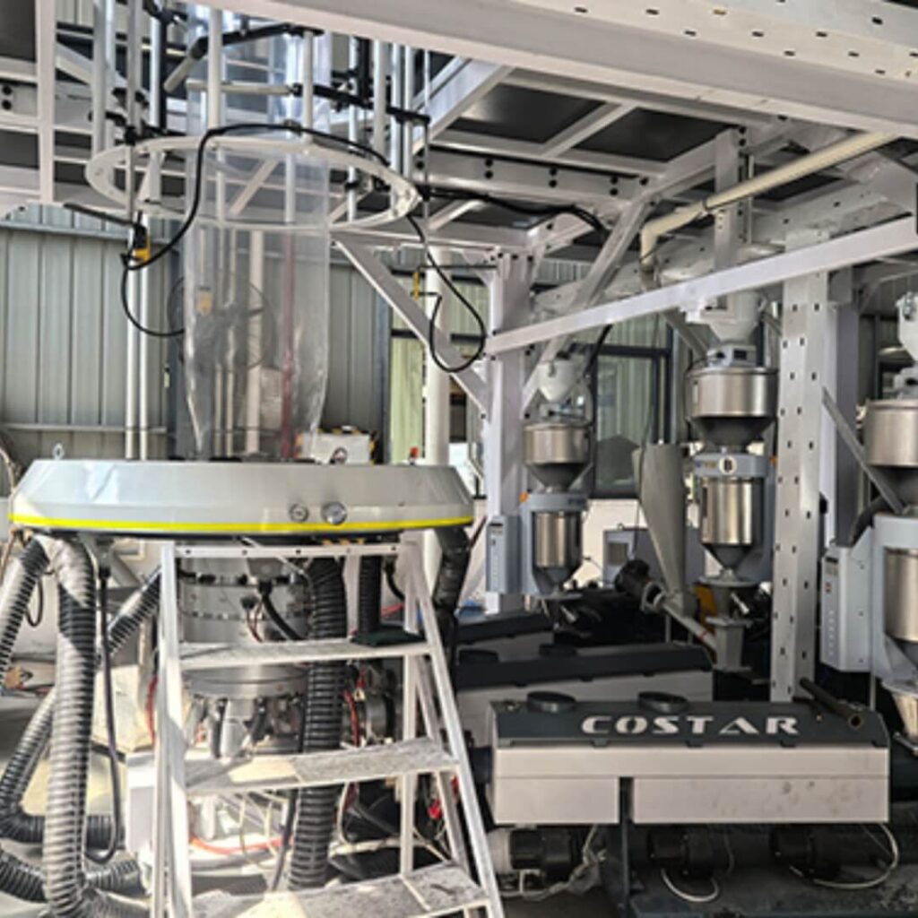 3-layer co-extrusion blown film machine Auto Airring