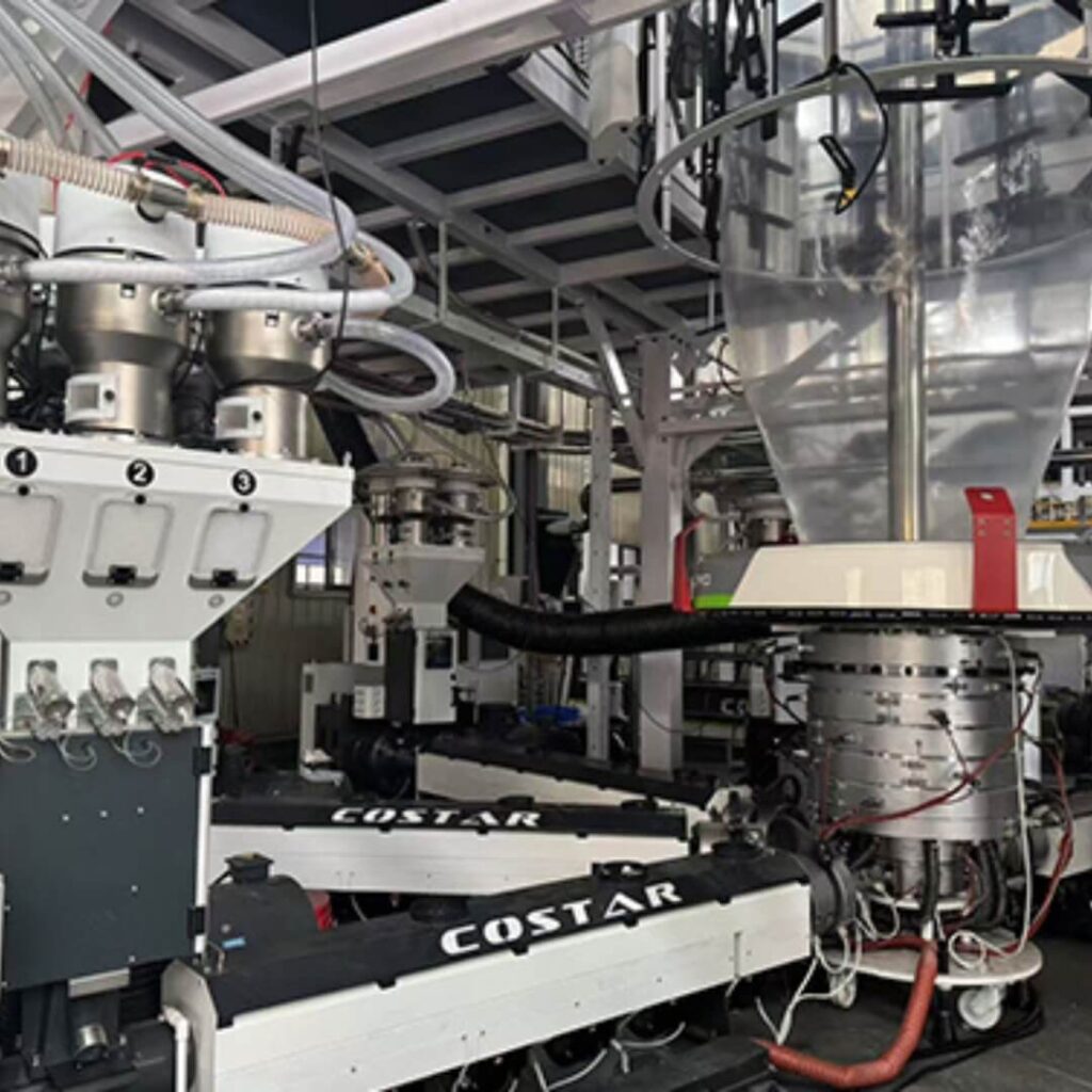 5-layer co-extrusion blown film machine Gravimetric Dosing Unit