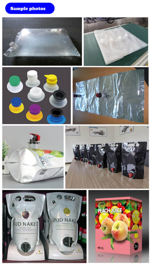 NCA600BIB Automatic Bag-in-box Production Line Sample Photos