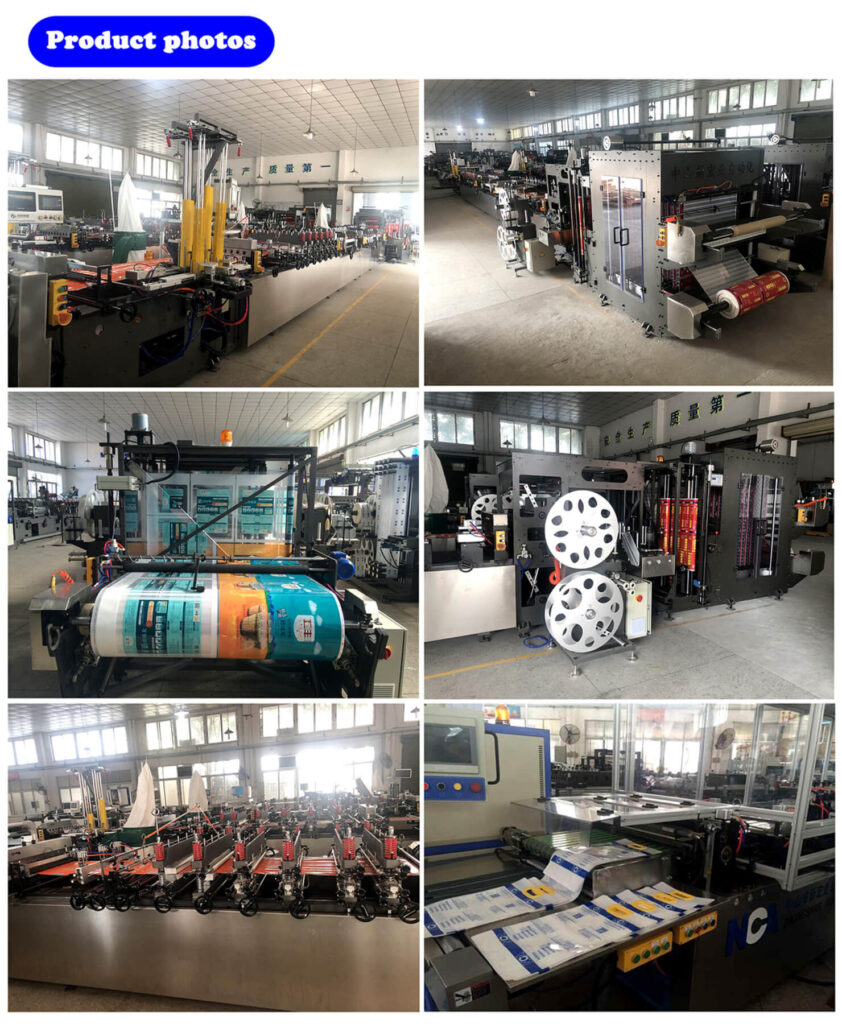 NCA600SKW Three-side Seal Bag Making and Handle Pressing Machine Product Photos