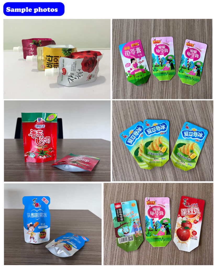 NCA600SQ Penguin Pouch Making Machine(Three bags feeding) Sample Photos